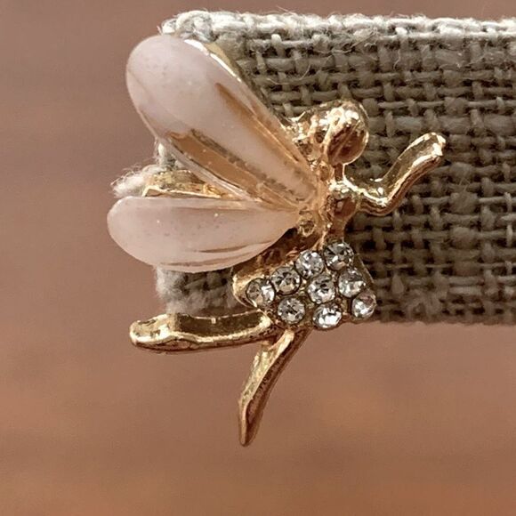 Fairy Tinkerbell Studs, Fairycore Angel Wings Tinker Bell Unisex Dainty Earrings - Picture 8 of 11